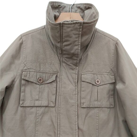 SWS Outerwear Longline Jacket Youth L Brown Insulated Full Zip Snap Winter - Picture 2 of 10